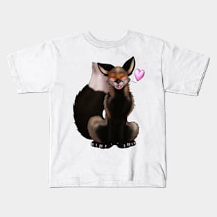 Foxy Friends: Smoky Grey Kids T-Shirt